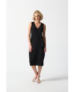 Joseph Ribkoff Black Cocoon Dress with Pockets Style 242161