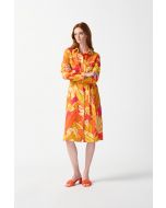 Joseph Ribkoff Pink/Multi Floral Print Shirt Dress Style 242912