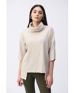 Joseph Ribkoff Oatmeal/Vanilla Long Boxy Top Style 243165