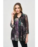 Joseph Ribkoff Organza Abstract Print Jacket Style 243170