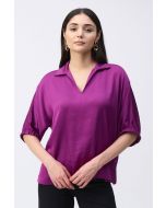 Joseph Ribkoff Empress Satin Boxy Top Style 243183