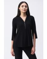 Joseph Ribkoff Black Fit and Flare Tunic Style 243314