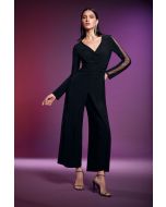 Joseph Ribkoff Black Culotte Jumpsuit Style 243722
