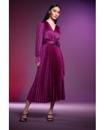 Joseph Ribkoff Empress Pleated Midi Dress Style 243771X