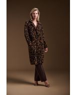 Joseph Ribkoff Beige/Black Animal Print Coat Style 244956