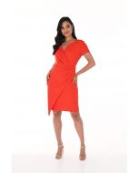 Frank Lyman Cherry Short Sleeve Wrap Dress Style 246127