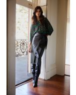 Joseph Ribkoff Black Faux Leather Skirt Style 233297