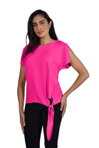 Frank Lyman Hot Pink Woven Top Style 181224