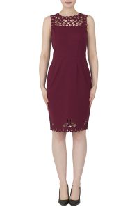 Joseph Ribkoff Cranberry Dress Style 183339 