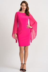 Joseph Ribkoff Hyper Pink Dress Style 201417