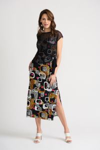 Joseph Ribkoff Black/Multi Dress Style 202212