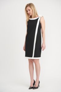Joseph Ribkoff Black/Vanilla Dress Style 203146