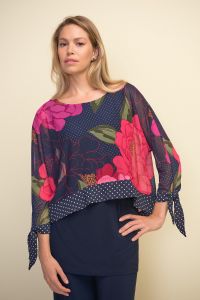 Joseph Ribkoff Pink/Multi Floral Top Style 211278