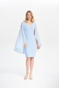 Joseph Ribkoff Moonlight Sheer Cape Dress Style 211341