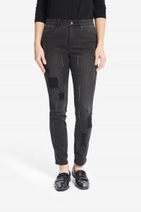 Joseph Ribkoff Charcoal/Dark Grey Embellished Jeans Style 214299
