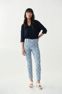 Joseph Ribkoff Blue/Vanilla Pants Style 221179 - 1