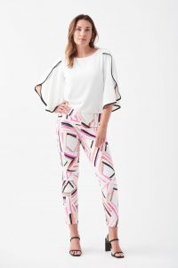 Joseph Ribkoff Vanilla/Multi Pants Style 221326 - Main Image