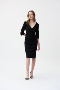 Joseph Ribkoff Black Blazer Dress Style 221343-main