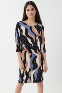Joseph Ribkoff Black/Multi Dress Style 223058