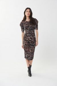 Joseph Ribkoff Black/Multi Dress Style 223148