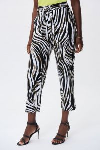 Joseph Ribkoff Vanilla/Multi Capri Pants Style 231116
