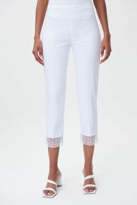 Joseph Ribkoff White Capri Pants Style 232249