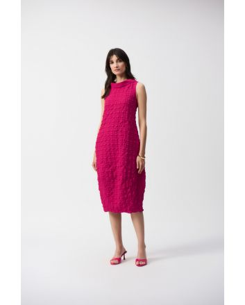 Joseph Ribkoff Geranium Textured Sleeveless Cocoon Dress Style 241204.