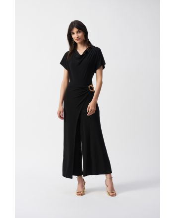 Joseph Ribkoff Black Culotte Jumpsuit Style 251043