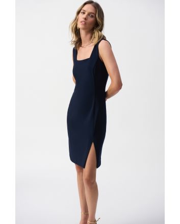 Joseph Ribkoff Midnight Blue Sleeveless Sheath Dress Style 251075