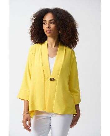 Joseph Ribkoff Citrus Textured Woven Trapeze Jacket Style 251101.