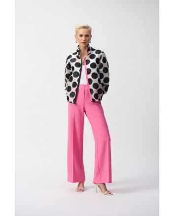 Joseph Ribkoff Bubblegum Pull-On Wide-Leg Pants Style 251161