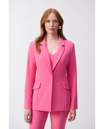 Joseph Ribkoff Bubble Gum Silky Knit Straight Blazer Style 251240.