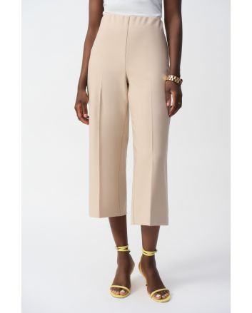 Joseph Ribkoff Parchment Lux Twill Pull-on Culotte Pants Style 251265