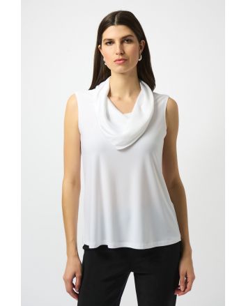 Joseph Ribkoff Vanilla Cowl Neck Sleeveless Top Style 251276