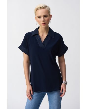 Joseph Ribkoff Midnight Blue Boxy Top Style 251290