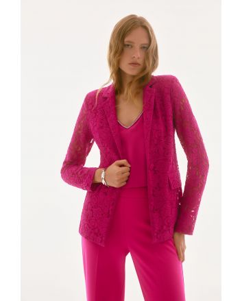 Joseph Ribkoff Geranium Stretch Lace Fitted Blazer Style 251726