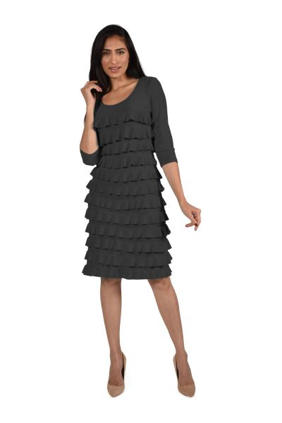 Frank Lyman Black Knit Dress Style 034