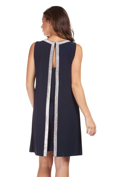 Frank Lyman Midnight Blue Knit Dress Style 189224