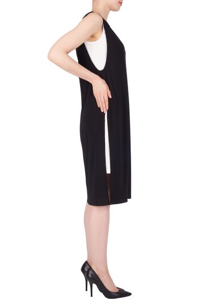 Joseph Ribkoff Black/Vanilla Dress Style 191001