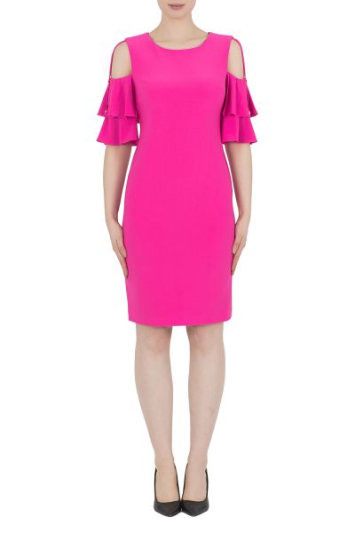 Joseph Ribkoff Neon Pink Dress Style 191042