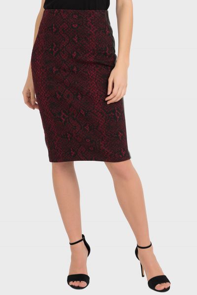 Joseph Ribkoff Black/Red Skirt Style 194666