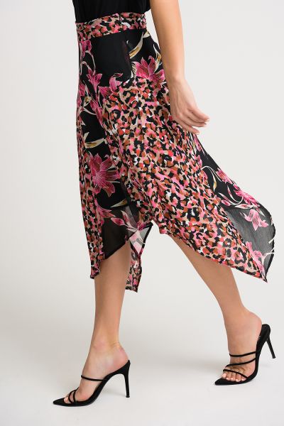 Joseph Ribkoff Black/Multi Skirt Style 202174