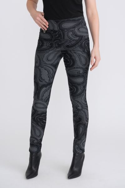 Joseph Ribkoff Grey/Black Pants Style 204216