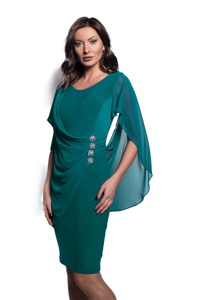 Frank Lyman Duchess Green Woven Dress Style 209288
