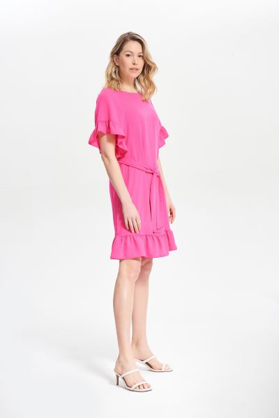 Joseph Ribkoff Azalea Ruffle Sleeve Dress Style 212217