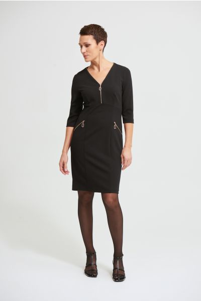 Joseph Ribkoff Black Dress Style 213100