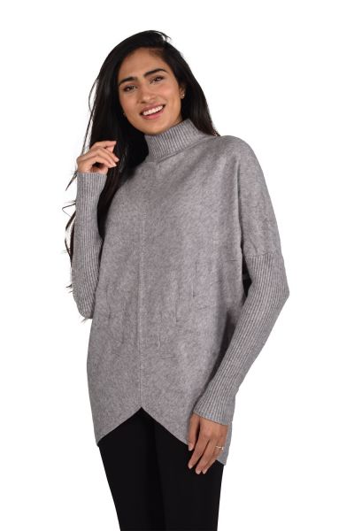 Frank Lyman Grey Knit Sweater Style 213134U