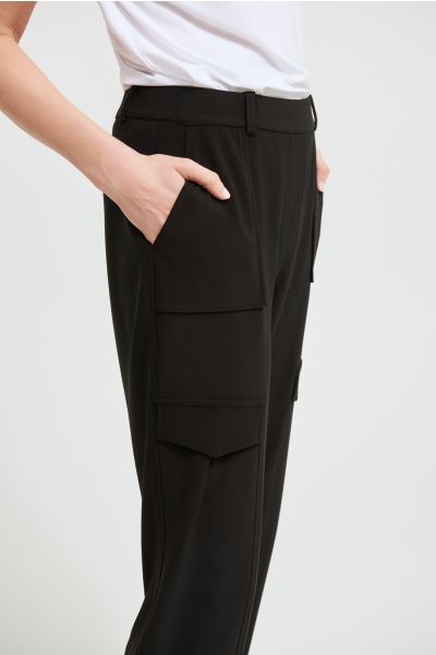 Joseph Ribkoff Black Straight Leg Pants Style 213375