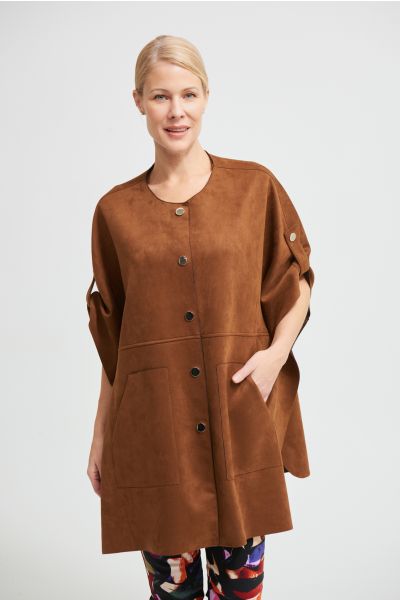 Joseph Ribkoff Brown Button Front Jacket  Style 213405