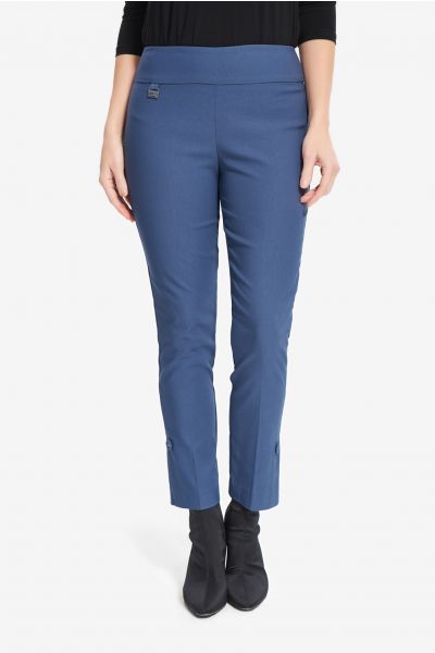 Joseph Ribkoff Mineral Blue Slit Detail Pants Style 214139
